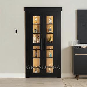 Étagère de rangement murale suspendue en bois de haute qualité avec porte cachée, système de porte Murphy - Product Image 3