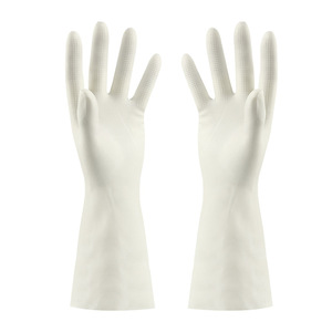 ถุงมือไนไตรล์หนา 33 ซม. กันน้ำ กันน้ำมัน สำหรับล้างจาน - Product Image 1