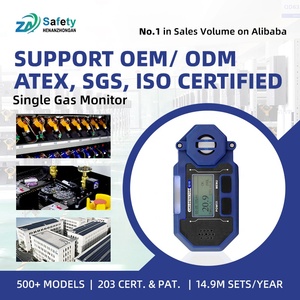 Moniteur de gaz unique portatif d'oxygène O2 toxique explosif industriel espace confiné - Product Image 1