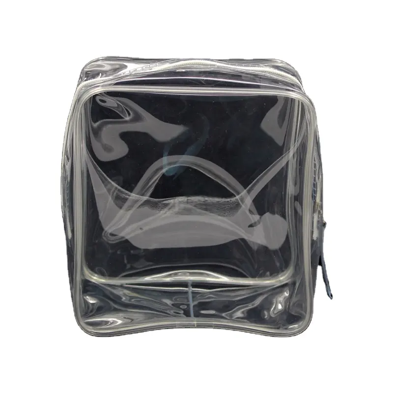Borsa tote in PVC personalizzata per coperta trapuntata/borsa da toilette trasparente borsa cosmetica in PVC trasparente per trucco
