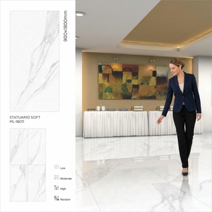 กระเบื้องพอร์ซเลนเคลือบเงา Royal Onyx Gold ขนาด 900x1800 มม. ผิวขัดเงา สำหรับพื้นที่ภายในและภายนอกอาคารระดับพรีเมียม - Product Image 6