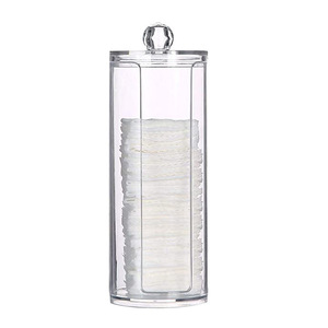 Soporte de plástico para bastoncillos de algodón, cajas acrílicas con tapas, organizador de baño, tarro de Boticario de Qtip, contenedor transparente dispensador - Product Image 6