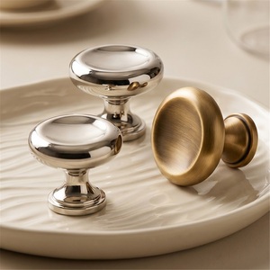 French Zinc Alloy <b>Silver</b> Cabinet Door Handle Modern Wardrobe <b>Drawer</b> Single Hole 96mm Durable Chinese Style Medieval Style - Product Image 3