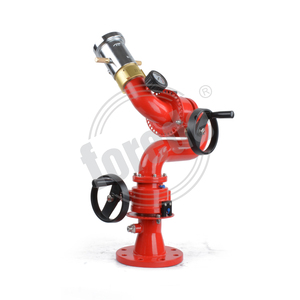 FOREDE 304 acier inoxydable 1200-3000LPM réglable fixe manuel moniteur série levier moniteur canon à eau camion de pompiers - Product Image 3