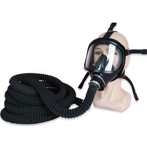 Duel masker <span class=keywords><strong>Gas</strong></span> Respirator, pelindung kimia Anti radiasi nuklir - Product Image 4