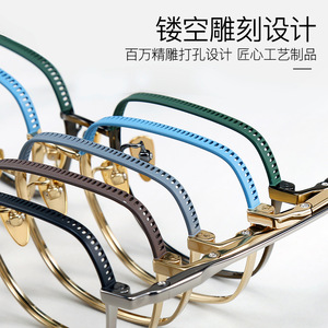 Monturas de Gafas de Titanio Puro Guoda Optics, Rectangulares, Montura Completa, Ligeras, Unisex 958 Danyang - Product Image 2