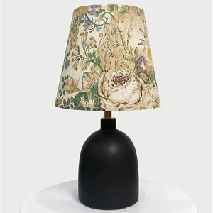 Lámpara de mesa de cerámica negra, fuente de luz LED E27, cuida la vista, para sala de estar, dormitorio, estudio - Product Image 1