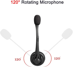 Tai Nghe <span class=keywords><strong>USB</strong></span> Monaural Có Micrô Tai Nghe Máy Tính Có Chức Năng Khử Tiếng Ồn - Product Image 3