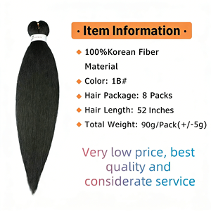 Extensiones de Cabello Sintético de Alta Calidad de 90g, Trenzas Preestiradas Fáciles de Instalar, Trenzas <span class=keywords><strong>Jumbo</strong></span> de Crochet - Product Image 2