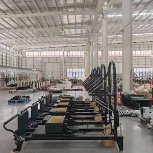 Reformer de Pilates commercial durable en aluminium de qualité supérieure avec tour demi-trapèze pour exercices de yoga - Product Image 2