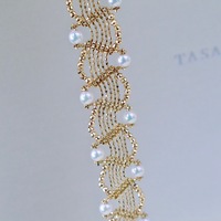 2024 luxe 18K or haute qualité japonais Akoya perle brin Bracelet cadeau pour les femmes