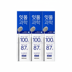 Descuento mediano para Gum Science Clean Mint Fluoride Pasta de dientes 120G Pack 3 Dientes sensibles Fórmula Herbal Chemical para el hogar - Product Image 1