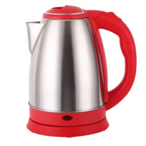 cheap teapot 201# SS small appliance Red Water boiler Electric Kettle 1.8L