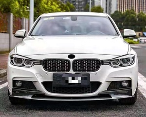 Pour <span class=keywords><strong>BMW</strong></span> F30 F31 3 Series M Sport 2012-2018 Auto pare-chocs avant Spoiler lèvre voiture carrosserie Kit fibre de carbone séparateur inférieur plaque de protection - Product Image 1