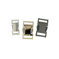 Accessoires de quincaillerie pour sacs à dos et bagages en métal noir, boucles à dégagement rapide en alliage de zinc pour sacs à main, 10mm, 15mm, 20mm, 25mm