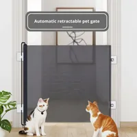 Barrière Rétractable Automatique Écologique Anti-Saut pour Animaux de Compagnie – Porte de Séparation pour Chiens – Barrière d'Entrée/Sortie du Nouvel An