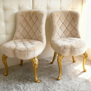 Sedia di accento di velluto bianco moderno <span class=keywords><strong>per</strong></span> l'home Office da pranzo ristorante soggiorno sale d'<span class=keywords><strong>attesa</strong></span> comoda poltrona <span class=keywords><strong>per</strong></span> il tempo libero - Product Image 3