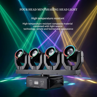 Projecteur Beam à 4 têtes mobiles de qualité professionnelle, LED haute puissance, avec anneau, pour la location d'événements et la production