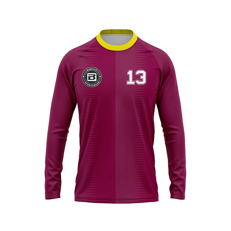 Camiseta de fútbol de manga larga en blanco personalizada Camiseta de jugador de Portugal Camiseta de fútbol de manga larga Camiseta de fútbol