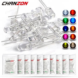 Kit de diodes LED 5mm émettant de la lumière blanc chaud rouge bleu vert UV Orange <span class=keywords><strong>jaune</strong></span> rose ensemble 5mm 2V 3V assortiment Super Ultra lumineux - Product Image 2