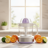 Presse-agrumes électrique SHANGKAI 1,2 L 40 W en acier inoxydable avec éjection automatique de la pulpe, usage domestique, 2 cônes, presse-fruits pour dragon fruit
