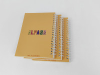 Cuaderno espiral sublimación negocio escuela personalizado en blanco personalizado venta directa de fábrica