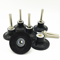 Support de disque de ponçage à verrouillage rapide de 3 pouces avec tige de 1/4 po pour disques de ponçage, support de disque de type R à changement rapide