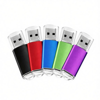 Clé USB 2.0 personnalisée en alliage d'aluminium 16 Go avec lumière LED, nouvelle, pour usage professionnel, vente en gros