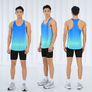 Camiseta Deportiva de Secado Rápido para Hombre, Chaleco Deportivo, Camiseta de Gimnasio Lisa para Hombre y Mujer, Venta al Por Mayor, Poliéster - Product Image 5