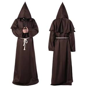 MS Luxurious pour femmes et hommes, ensemble de robe de prêtre pour cosplay d'Halloween, costume de moine médiéval pour adultes - Product Image 2