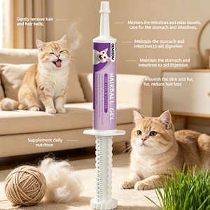 Gel naturel à base de plantes <span class=keywords><strong>pour</strong></span> le contrôle des boules de poils chez les chatons et les chats adultes, prévient la formation de boules de poils <span class=keywords><strong>pour</strong></span> tous les âges - Product Image 2