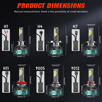 Vente en gros la plus brillante H11 9005 9012 Plug-Play 6000K 360W 22000LM 12v Canbus Bombillo H4 ampoules de phare LED H7 pour l'avant de la voiture