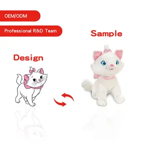Basso MOQ personalizzato adorabili vari animali più colori giocattoli di peluche su misura animale di peluche