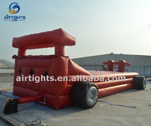 Cao Sức Mạnh Thú Vị <span class=keywords><strong>3</strong></span> Làn Xe Đua Xe Thiết Kế Đẹp <span class=keywords><strong>Inflatable</strong></span> <span class=keywords><strong>Bungee</strong></span> Chạy Cho Trận Chiến Trò Chơi - Product Image 2