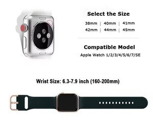 Bracelet en silicone pour homme 49 mm 45 mm 44 mm pour <span class=keywords><strong>Apple</strong></span> <span class=keywords><strong>Watch</strong></span> Ultra 3 2 Series 11 10 9 8 <span class=keywords><strong>SE</strong></span> 3 2 Sport - Product Image 3