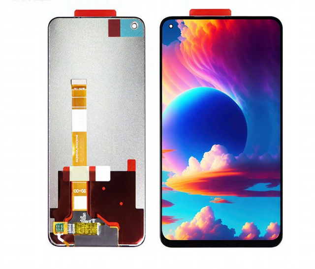 FLYCDI In-cell 6.5-inch Mobile Phone LCD Touch Screen Replacement for Oppo A52/A72/A92 4G Realme Touch Digitizer 1 Year Warranty