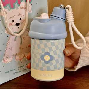 Lelyi Ins cartone animato carino fiocco cane in acciaio inossidabile bottiglia di alto valore creativo ragazza cuore Thermos Cup - Product Image 4