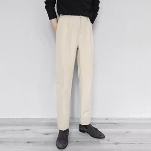 <span class=keywords><strong>Pantaloni</strong></span> estivi da <span class=keywords><strong>uomo</strong></span> Casual da <span class=keywords><strong>uomo</strong></span> dritti lisci Slim con vestibilità ampia e stile estivo da <span class=keywords><strong>uomo</strong></span> a nove punti - Product Image 4