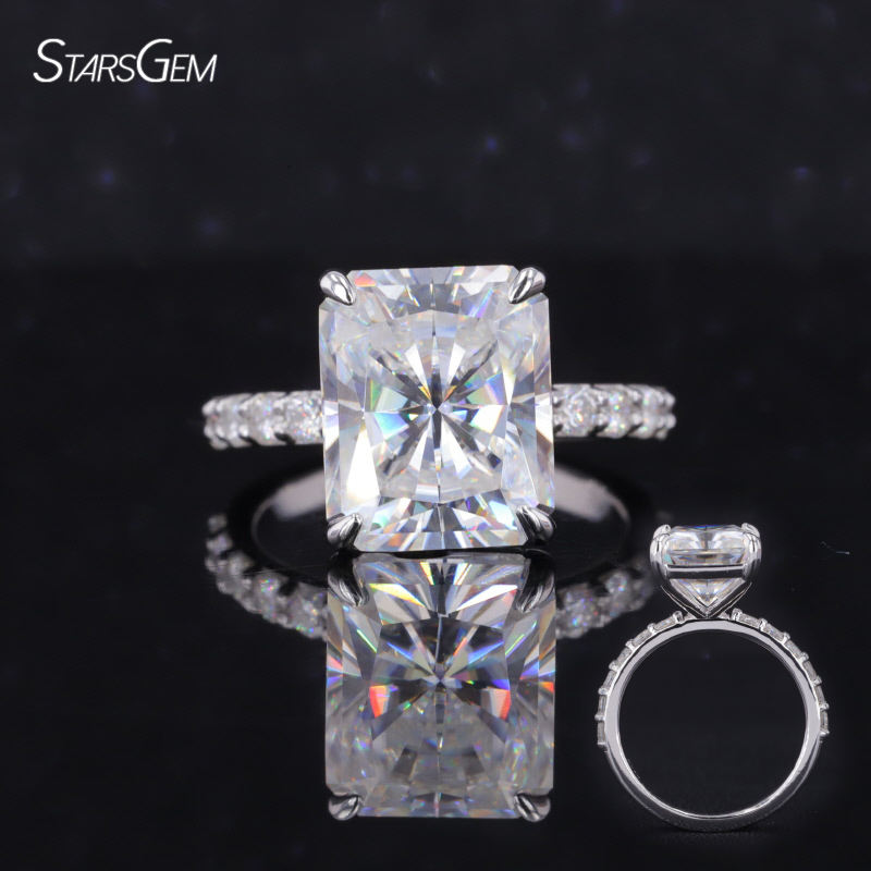 Radiant Cut 14K white gold