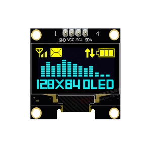 Écran <span class=keywords><strong>OLED</strong></span> monochrome 4 broches 0.96 pouces 128*64 Module LCD jaune-bleu avec interface IIC/I2C Modules E-Paper - Product Image 1