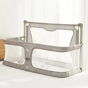 Tempat tidur bayi penjaga rel tempat tidur konvertibel 3 in 1