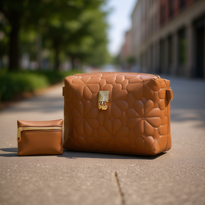 Bolso Bandolera para Mujer Fana, Cuero Genuino, Asa Única, Estilo Vintage, Impermeable, Patrón de Diamantes, para Uso Diario en Todas las Estaciones - Product Image 2