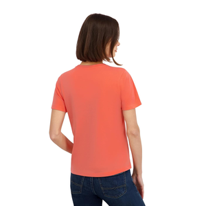 Camisetas estampadas de diseño moderno OEM ODM para mujer, diseño a la moda, elegantes y casuales, camisetas estampadas con cuello redondo para mujer - Product Image 6