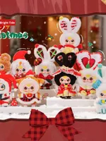 Набор плюшевых игрушек-сюрпризов Baby Three Merry Christmas Series - Оригинальный запечатанный набор из 8 коробок, милые украшения для елки BB3, рождественский подарок
