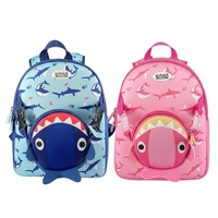 Sac à dos enfant 3D requin amusant en néoprène, imperméable et antichoc, pour la maternelle, la crèche et les activités de plein air