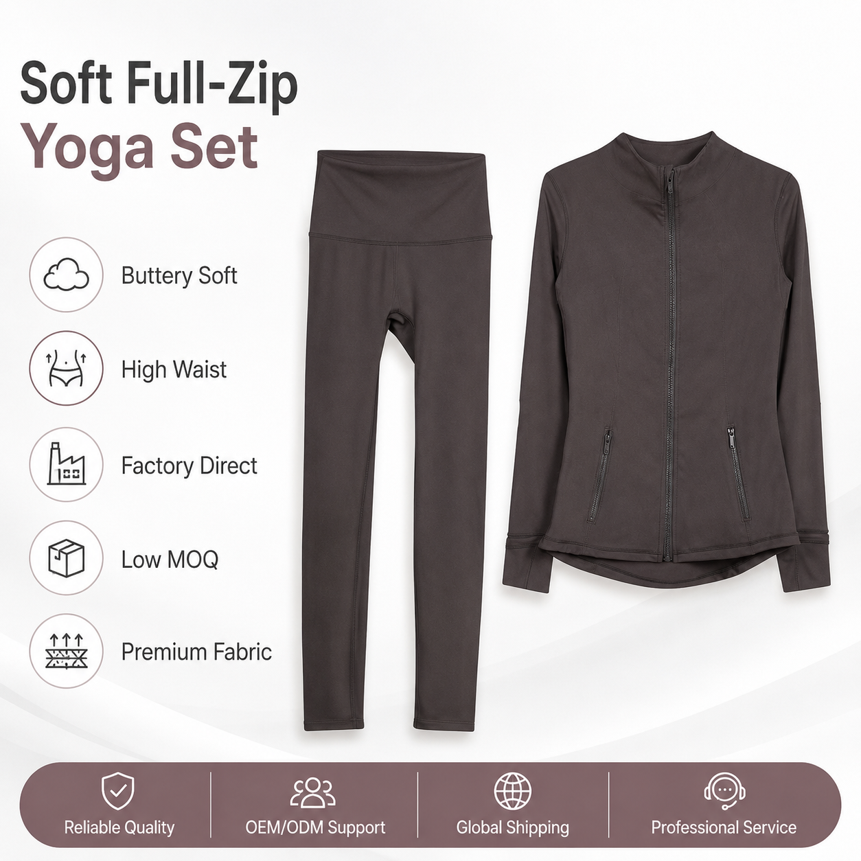 Slim Fitting Yoga Set Premium Stretchy Fabric Full Comfort Sports Wear Suitable For Daily Exercise Pilates And Home Leisure Time