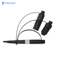 IP68 açık PEI malzeme uyumlu Optitap + MINI SC + ince 3 in 1 tipi sert SC APC su geçirmez konnektörler
