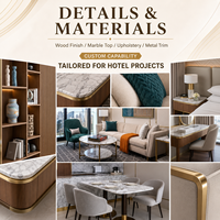 Solution tout-en-un pour les hôtels commerciaux offrant des meubles d'hôtel sur mesure avec un ensemble complet de meubles de chambre d'hôtel