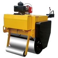 Nouvelle Compactrice Vibrante Compacte UCM 0.7T à Double Tambour, Autotractée, avec Engrenage, Largeur 450 mm pour Allées