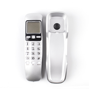 Teléfono con cable único montable en la pared Teléfono analógico Teléfono <span class=keywords><strong>fijo</strong></span> Teléfono pequeño Teléfono con cable para Baño de hotel - Product Image 6